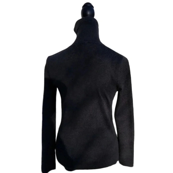 Chicos Womens Gray Turtleneck Long Sleeve Size 0 - Picture 5 of 10